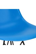 Krzesło P016 PP Black niebieskie - d2design